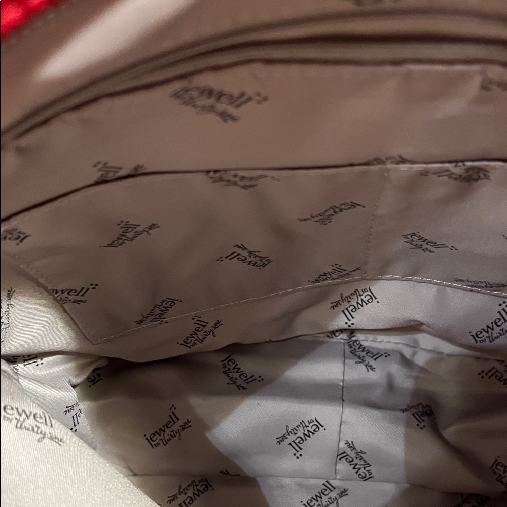 Thirty One Jewell Midway Hobo Very Cherry Pebble shoulder purse - Picture 3 of 7